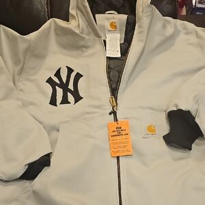Carhartt Light Gray Jacket with Black NY Logo